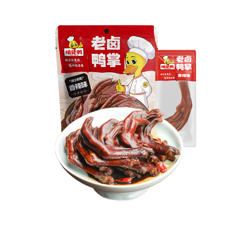 90克老卤鸭掌香辣味